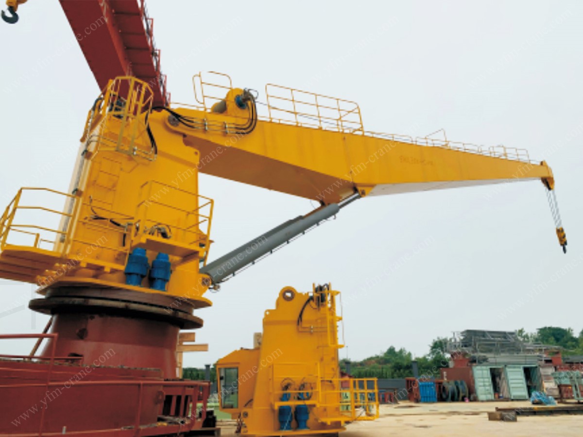 30Ton 424m Electric-Hydraulic Fixed Boom Marine Crane for Southeast Asia Oil Tankers ABS Certified Application Case 30Ton 424m Electric-Hydraulic Fixed Boom Marine Crane for Southeast Asia Oil Tankers ABS Certified Application Case