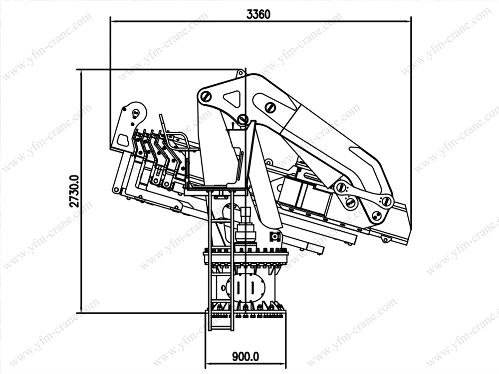 fully foldable knuckle boom crane fully foldable knuckle boom crane
