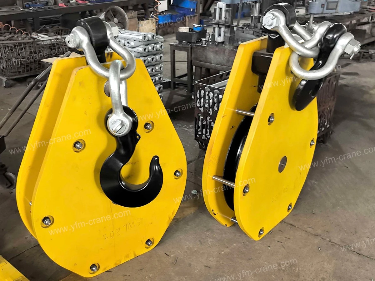 20Ton Crane Hook 16 T grade double shank hook block M5 working class for overhead and deck crane lifting 20Ton Crane Hook 16 T grade double shank hook block M5 working class for overhead and deck crane lifting